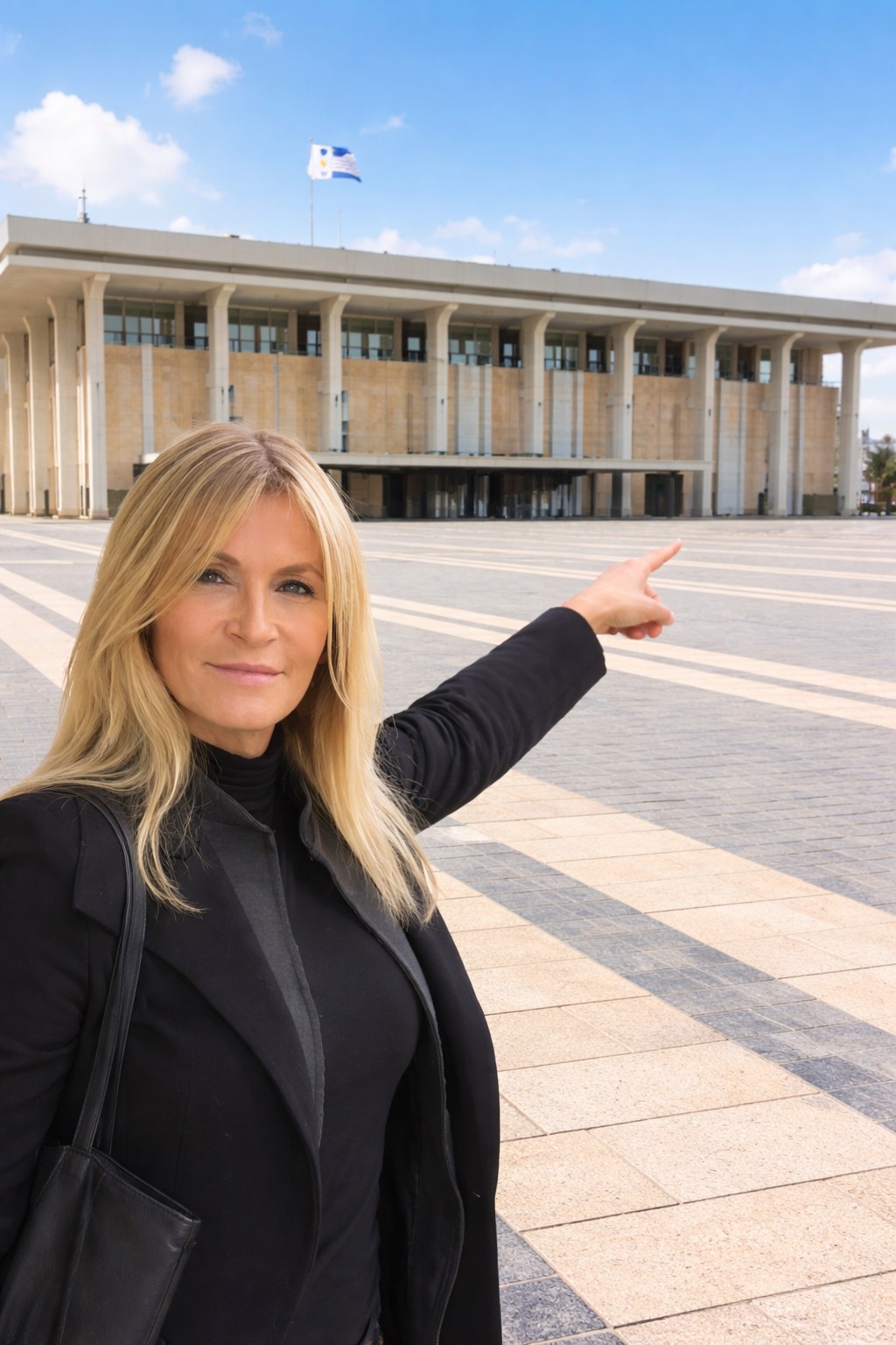 אישה מול הכנסת