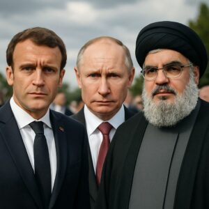 נסראללה פוטין ומקרון